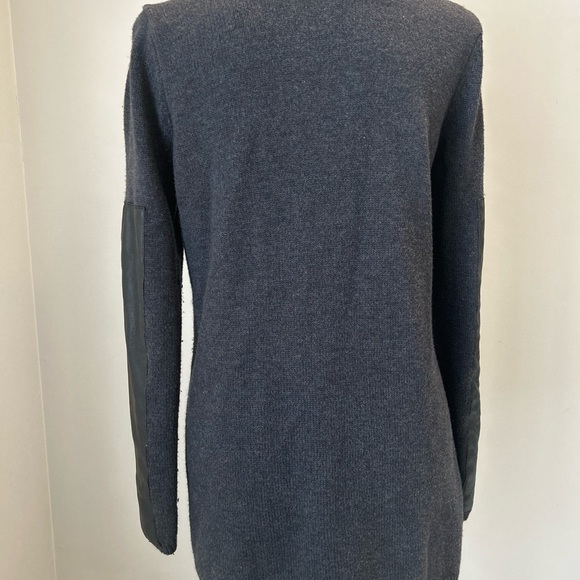BCBGMaxAzria Cardigan with Leather Sleeves Size S - Picture 4 of 6